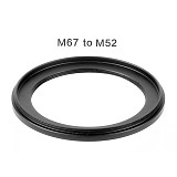 BGNing M67 Lens Holder Double Mount with M67 to M52 Conversion Ring for Float Arm Underwater Floating Light Arm 67mm Macro Lens Carrier Carrying Mount Adapter for Diving Photography