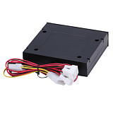 XT-XINTE Desktop Computer Chassis Fan Speed Controller with LED 4-Way CPU Fan PWM Temperature Control Governor Supports 3/4pin Fan