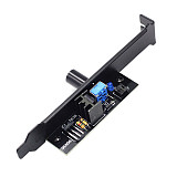 XT-XINTE SATA Power Supply PCI 3-Way Fan Controller Chassis Fan Governor Hub Desktop Computer Fan Governor 12V