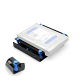 XT-XINTE Hard Disk Shock Absorber Bracket HDD SSD Converter Bracket Converts 3.5 to 5.25 Inch Hard Drive Bay Mounting Bracket Can Be Installed 8cm Fan for PC Case