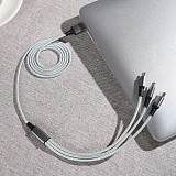 FCLUO ​3 in 1 USB Cable for Mobile Phone Micro USB Type C Charger Cable for Smartphone Charging Cable Micro USB Charger Cord