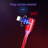 FCLUO ​2.1A Fast Magnetic Cable For XS X XR 7 Micro USB Quick Charger Type C Magnet Android Cord Phone Cable for Smartphone