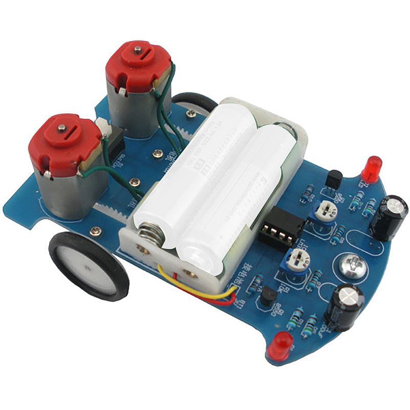 Feichao DIY Kit D2-5 Intelligent Tracking Line Car Truck Suit Motor Electronic Assembly Smart Patrol Smart Automobile Accessories