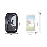 QWINOUT  Waterproof Phone Bag Bicycle Motorcycle with Back Holder Clip Stand For Samsung For iPhone Mobile Protective Case GPS Support