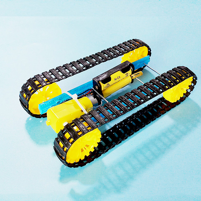 Feichao Smart Tank Chassis Handmade Educational Electric Robot Robotic Car Crawler Caterpillar Vehicle DIY Assembled for Children Toy