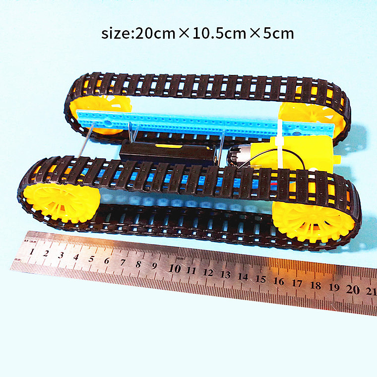 Feichao Smart Tank Chassis Handmade Educational Electric Robot Robotic Car Crawler Caterpillar Vehicle DIY Assembled for Children Toy