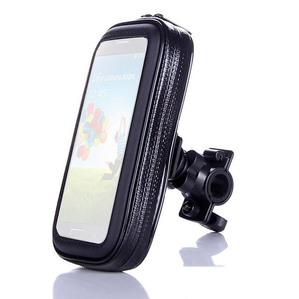QWINOUT  Waterproof Phone Bag Bicycle Motorcycle with Back Holder Clip Stand For Samsung For iPhone Mobile Protective Case GPS Support