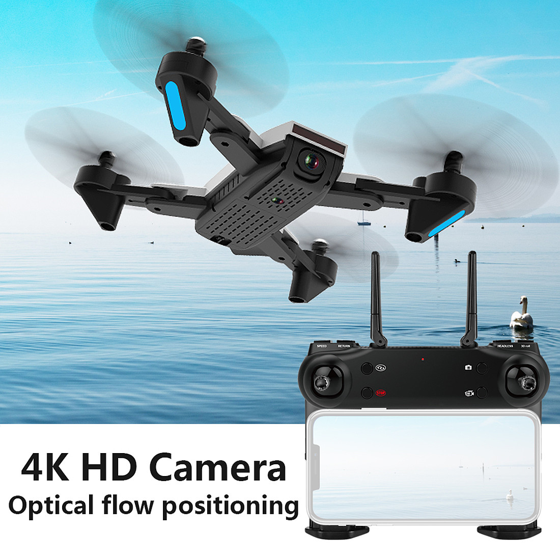 ZLL 2019 SG700-S 4K Camera Drone WIFI FPV Dual Camera Wide Angle Palm ...