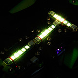 4pcs iFlight Programmable RGB 5 LED Lights 5V Super LED Light Tail Light PCB Board 3 Pin Plug for RC FPV Racing Drone Night Flight F3 F7 F4 Flight Controller