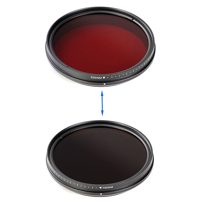 FOTGA Lens filter Adjustable Infrared Mirror Perspective Filter 750/590/680/720nm For CPL PL-CIR DSLR Photograph