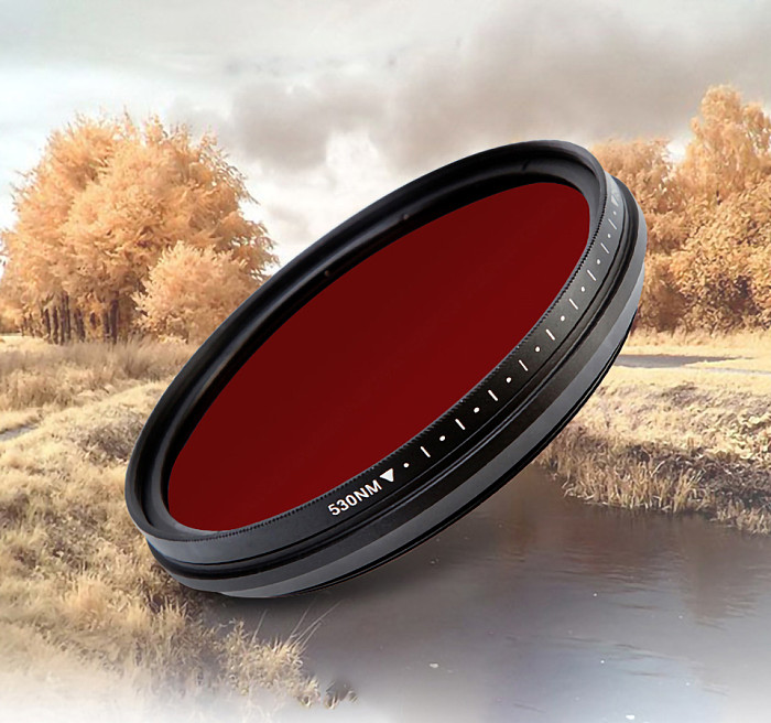 FOTGA Lens filter Adjustable Infrared Mirror Perspective Filter 750/590/680/720nm For CPL PL-CIR DSLR Photograph