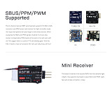 Radiolink T8S FHSS 8CH RC 2KM Handle Transmitter Support S-BUS PPM PWM APP Param Setup with R8FM 2.4GHz Receiver for RC Drone Quadcopter