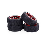JMT 4PCS 1/10 RC Car Rubber Tyres Plastic Wheels for Redcat HSP HPI Hobbyking Traxxas Losi VRX LRP ZD Racing 1/10 On-road Car