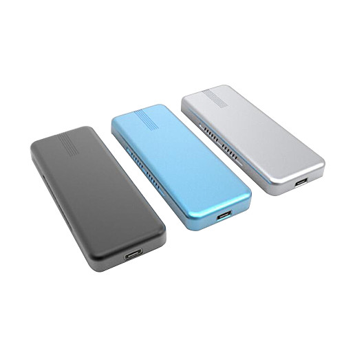 XT-XINTE PCIE NVMe USB3.1 HDD Enclosure M.2 to Type C Adapter 10Gbps M KEY Hard Disk External PCI-E SSD Drive Case Support 6TB Capacity