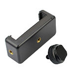 BGNING 1/4  Flash Cold Shoe Screw Adapter Tripod Mount Phone Clip Holder For DSLR Camera