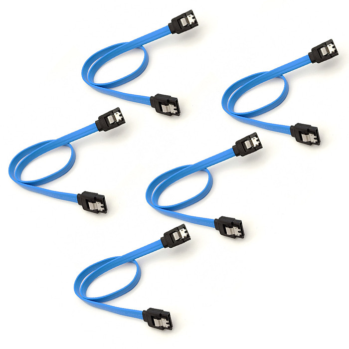 XT-XINTE 5Pcs SATA 3.0 / SATA 2.0 Data Cable SATA3 40cm 6Gb / S SSD Hard Disk Drive Dual Data Cable SATA 3.0 Cable 2.0 Converter