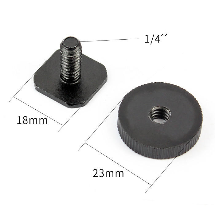 BGNING 1/4  Flash Cold Shoe Screw Adapter Tripod Mount Phone Clip Holder For DSLR Camera