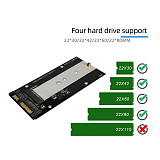 XT-XINTE B Key M.2 NGFF SSD to SATA 2.5  7+15 22 Pin Converter Adapter Card for 2230 2242 2260 2280 M.2 SSD for Computer Desktop