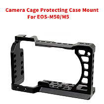 BGNING CNC Aluminum Camera Cage for Canon EOS M50 / M5 DLSR Case Cold shoe Mount Expansion Cover Quick-Rease Plate Support Photography