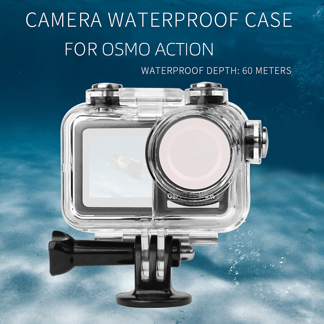 Sunnylife 60M Meters Waterproof Case for DJI Osmo Action Camera Housing