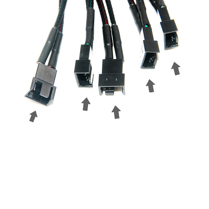 XT-XINTE ​Motherboard CPU 4 Pin Fan Extension Cable PWM 1 to 3 Ways 4P Computer PC Adapter Cable Frame Case Fan Fan Power Splitter Multiplier 24AWG 30cm