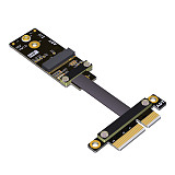 ADT-Link M.2 WiFi A.E Key A + E For Pci-E 4x x4 Riser Extender Card Adapter Ribbon Gen3.0 Cable AE Key ONE AND FOR PCIE 3.0x1x4x16 M2 Card