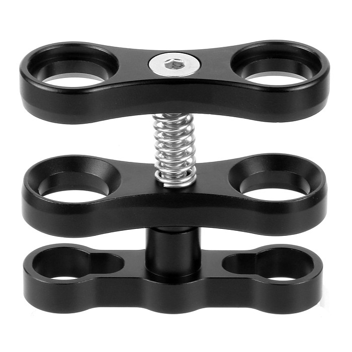 XT-XINTE CNC Aluminum Alloy Camera Dual Hand Holder Fill Light Arm with Ball Head Clamp For Photography/Sports Camera Diving Bracket StabilizerXINTE CNC Aluminum Alloy Lighting Arm Bracket Stabilizer Rig Extended Ball Head 1/4 Adjustable Screw Diving Photography for Gopro/Osmo Action/Xiaoyi/Tencent EKEN