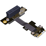 ADT-Link M.2 WiFi A.E Key A+E To PCI-e 4x x4 Riser Extender Adapter Card Ribbon Gen3.0 Cable AE Key A E For PCIE 3.0 x1 x4 x16 M2 Card
