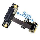 ADT-Link M.2 WiFi A.E Key A+E To PCI-e 4x x4 Riser Extender Adapter Card Ribbon Gen3.0 Cable AE Key A E For PCIE 3.0 x1 x4 x16 M2 Card