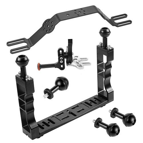 XT-XINTE CNC Diving Lighting Arm Bracket Stabilizer Extension Rod Ball Head Expansion Mount for Gopro/Osmo Action/Xiaoyi/Tencent EKEN Underwater Photography​