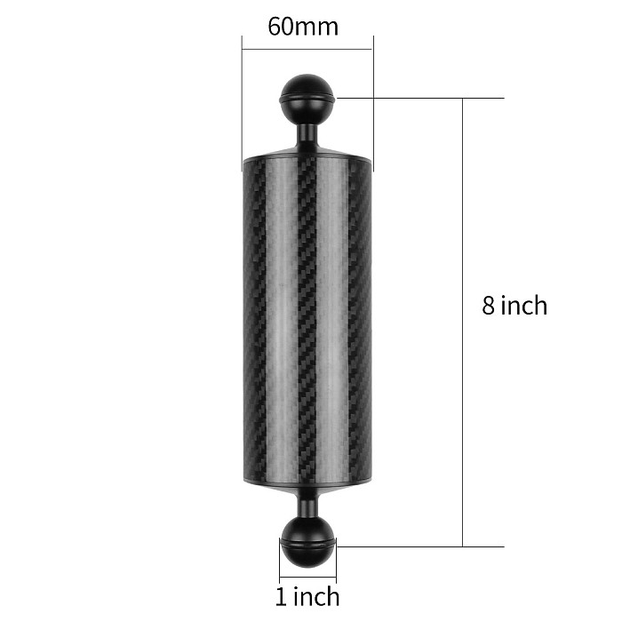 XT-XINTE CNC Aluminum Alloy Camera Dual Hand Holder Fill Light Arm with Ball Head Clamp For Photography/Sports Camera Diving Bracket StabilizerXINTE Lighting Arm Bracket Stabilizer Rig Extended Ball Head 1/4 Adjustable Screw CNC Aluminum Alloy Diving Photography for Gopro/Osmo Action/Xiaoyi/Tencent EKEN
