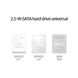 XT-XINTE 2.5 inch SATA Silicone HDD Enclosure Box Hard Disk Drive SSD External Adapter Case Shock-resistant USB 3.0 6Gbps Support to 2TB