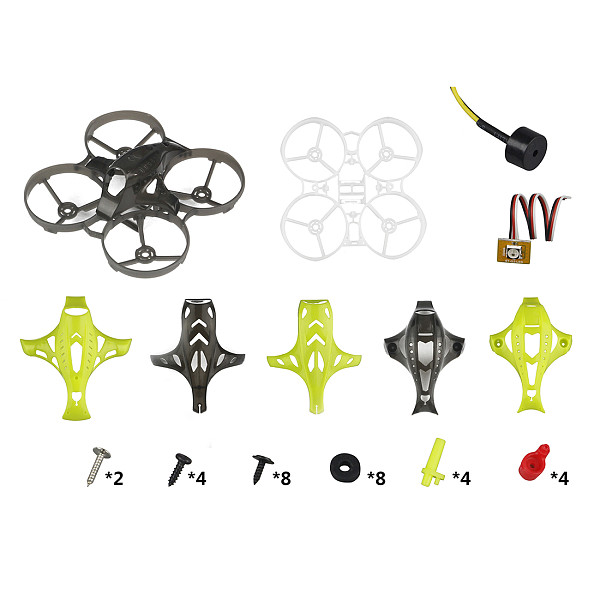 LDARC ET75 74mm 3S Cinewhoop Frame Kit with 6 Canopy for 1540 Propeller Support Runcam Nano and Caddx Turtle 1080P HD FPV Camera Racing Drone Quadcopter
