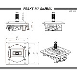 FrSky M7 Hall Sensor Gimbal for FrSky Taranis Q X7 Transmitter Remote Controller Radio Control System FPV Racing Drone