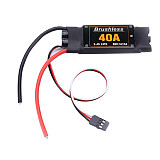 JMT 40A Brushless ESC 2-4S Speed Controller with 5V 3A BEC for Fixed Wing DIY RC Multi-axis Aircraft Drone Helicopter