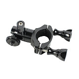 BGNING ​Bicycle Bike Handlebar Mount Adapter Camera Mount with Pivot Arm Fixed Adapter, Aluminum Alloy 360° Rotation Ball Head for Action Camera Sport Camera Tube Clamp