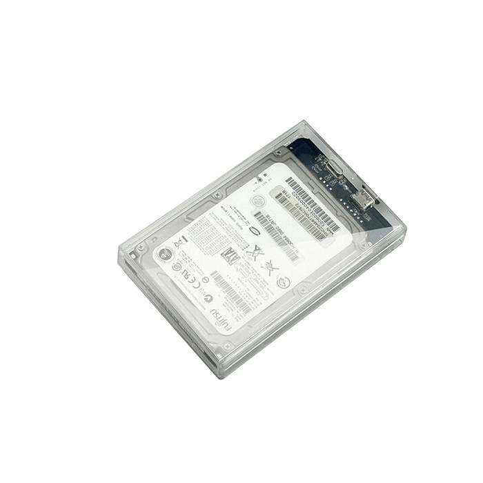 XT-XINTE Transparent HDD Case 2.5 inch 5Gbps USB 3.0 2.0 to SATA Tool Free External Hard Drive Enclosure Box Support 3TB UASP Protocol