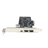 XT-XINTE PCIe Combo 4 Ports (3 + 1) 1394A 1x4 Brooches 3x6 Brooches Controller Card Extension Adapter PCI Express to IEEE 1394 for Firewire desktop PC Computer Components