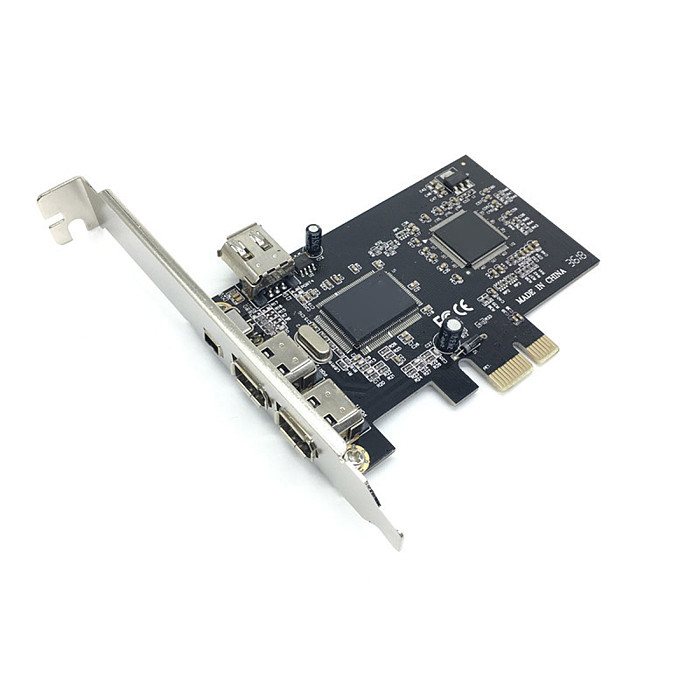 XT-XINTE PCIe Combo 4 Ports (3 + 1) 1394A 1x4 Brooches 3x6 Brooches Controller Card Extension Adapter PCI Express to IEEE 1394 for Firewire desktop PC Computer Components