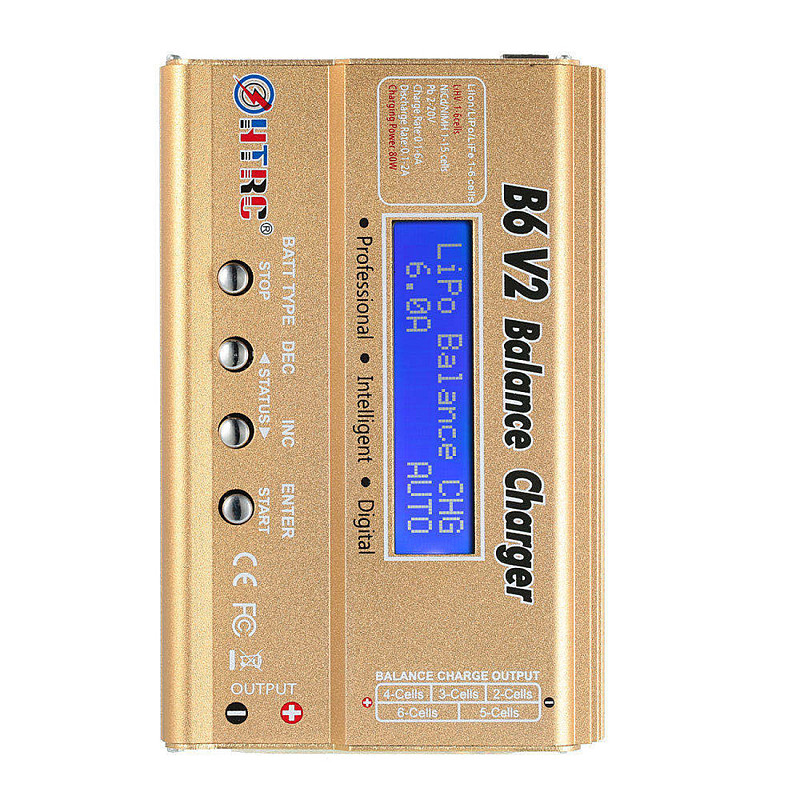 HTRC B6 V2 Balance Charger 80W Professional Digital Discharger For LiHV LiIonLiFe NiCd NiMH PB Battery LiPo Charger