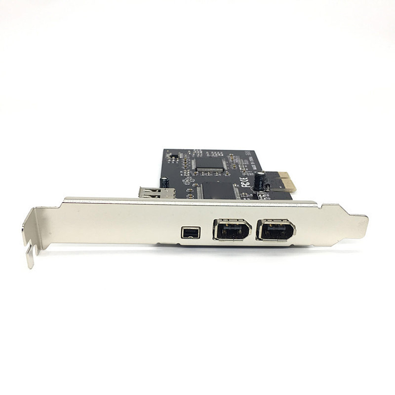 XT-XINTE PCIe Combo 4 Ports (3 + 1) 1394A 1x4 Brooches 3x6 Brooches Controller Card Extension Adapter PCI Express to IEEE 1394 for Firewire desktop PC Computer Components