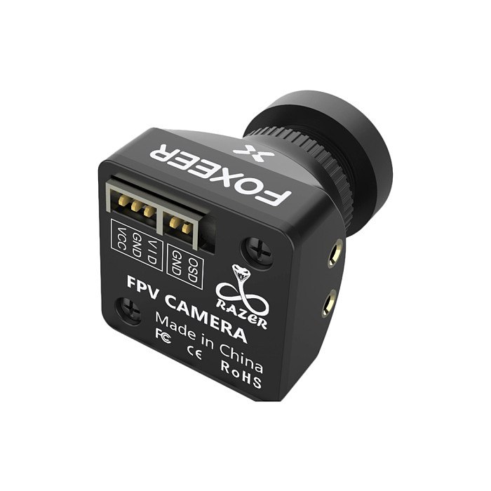 Foxeer Razer Mini HD 5MP 2.1mm M12 1200TVL PAL NTSC 4'3 16'9 FPV Camera with OSD 4.5-25V Natural Image For RC FPV Racing Drone
