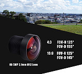 Foxeer Razer Mini HD 5MP 2.1mm M12 1200TVL PAL NTSC 4'3 16'9 FPV Camera with OSD 4.5-25V Natural Image For RC FPV Racing Drone