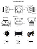Foxeer Razer Mini HD 5MP 2.1mm M12 1200TVL PAL NTSC 4'3 16'9 FPV Camera with OSD 4.5-25V Natural Image For RC FPV Racing Drone