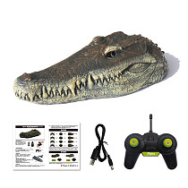 Flytec V002 RC Simulation Crocodile Head Electric Remote Control Boat Animal Decoration Fun Novelty Spoof Toy Scare Gift for Kid