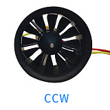 QX-MOTOR QF2611 3300 4000KV 4600KV 5000KV Brushless Motor CW CCW 3-4S 50mm 12 Paddle EDF Ducted cooling fan for FMS RC Airplane Helicopter