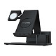 FCLUO ​Multifunction 15W Wireless Fast Pen Holder Stand Dock Station Charger 3 in 1 for Apple Watch / AirPods / for The Iphone 11 Pro XS Max XR X8 Apple Watch 5 4 3 2 1 Airpods Samsung S10 S9 s8 Plus Note 10 9 8