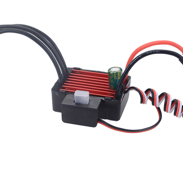Surpass Hobby KK Waterproof 25A Brushless ESC 2S Electric Speed Controller with LED Programing Card for RC 1/16 1/18 1/20 RC Car 2030 2040 2430 2435 2440 2445 Motor