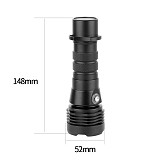 BGNING DLSR Camera Diving 1000LM 2000LM Waterproof Flashlight with 1inch Ball Head Clip for GoPro for OSMO Action / YI / EKEN Accessories