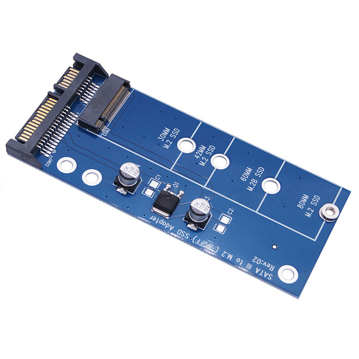 XT-XINTE Blue Edition Adapter Card M2 NGFF SSD SATA3 Ssd A SATA Adapter for Expansion Cards SATA To NGFF Converter